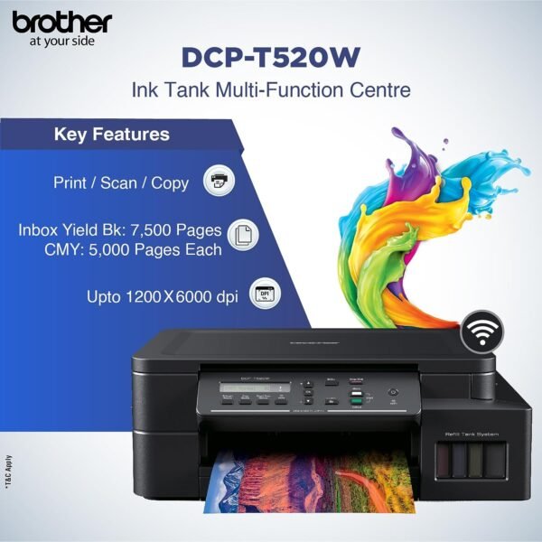 BROTHER PRINTER DCP-T520W(P,S,C,W)