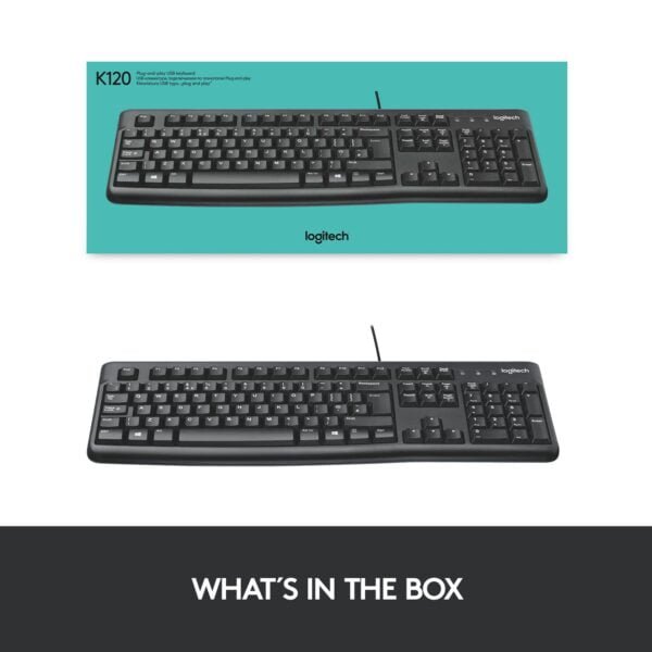 Logitech K120 Wired Keyboard for Windows