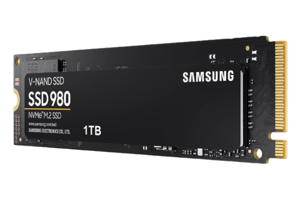 Samsung 980 1TB Up to 3500 MB/s PCle 3.0 NVMe M.2 (2280) Internal Solid State Drive (SSD)